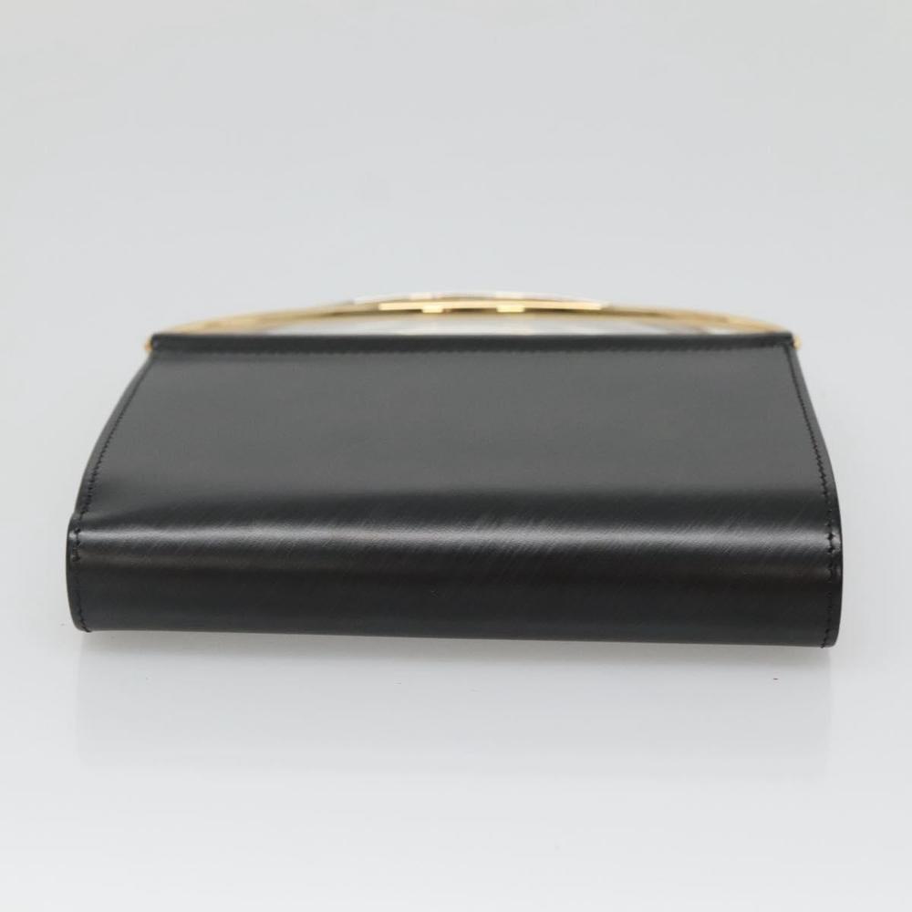 CARTIER Trinity Wallet Bag Hand Bag Leather Black Auth 131637V - Picture 5 of 16
